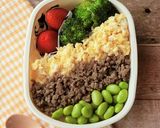 材料2つ★カンタン酢でさっぱり豚そぼろ作り方3写真