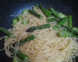 アスパラとそら豆の白胡麻たっぷりパスタ作り方8写真