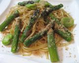 アスパラとそら豆の白胡麻たっぷりパスタ作り方9写真