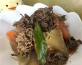 大根とにんじんの牛すき焼き風作り方8写真