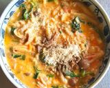 辛ラーメンで✿豆乳カルボナーラ風作り方8写真