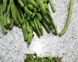 いんげんの胡麻和え作り方1写真