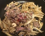 牛肉入りきんぴらごぼう作り方4写真