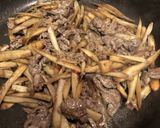 牛肉入りきんぴらごぼう作り方5写真
