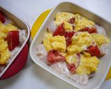 糖質制限！チキントマトのとろたまピザ風作り方4写真