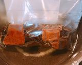レンジで簡単！ゼラチンなし、チョコプリン作り方1写真