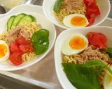 レンジ 冷やしサッポロ一番×シーチキン缶作り方5写真