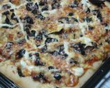 春キャベツの照り焼きチキンピザ作り方4写真
