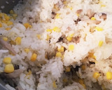 トウモロコシとしめじの炊き込みご飯作り方7写真