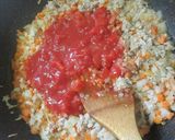 フライパン一つ簡単時短ミートソースパスタ作り方2写真