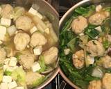 柚子胡椒風味の粉豆腐入り鶏団子スープ作り方4写真