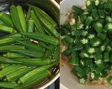 オクラと湯葉と豆腐の胡麻合え・山椒風味作り方5写真