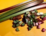 ルバーブとサクランボのジャム作り方1写真