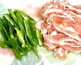 豚バラとピーマンのトムヤム炒め作り方1写真