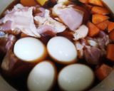 簡単に♪鶏肉とゆで卵のお酢煮込み作り方2写真