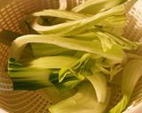 チンゲン菜の塩昆布和え作り方1写真