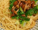 なめこの和風パスタ作り方3写真