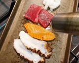 刺身炙りチンゲン菜ミョウガタレ添え作り方1写真