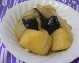 揚げなすとじゃがいもの煮物作り方6写真