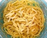 セロリ葉のトマトチーズパスタ作り方2写真