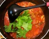 セロリ葉のトマトチーズパスタ作り方3写真