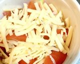 簡単おつまみチーズトマトの焼き 笑作り方3写真