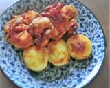 タンドリーチキンの液に、ゆで卵を入れて～作り方4写真