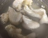 新ジャガと鶏皮で肉ジャガ作り方1写真