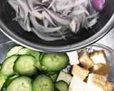 厚揚げ・玉ねぎのピリッとマヨネーズサラダ作り方1写真