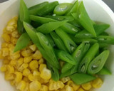 トウモロコシといんげん豆(秋豆)の白和え作り方1写真
