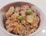 タケノコとひじきの炊き込みご飯！作り方4写真