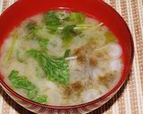 焼き海苔と長ねぎの味噌汁（生海苔の代用）作り方5写真