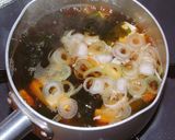 豆腐とわかめの醤油汁(雑煮の出汁)作り方4写真