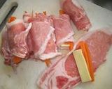 豚肉のチーズ人参巻き(醤油ペパー風味)作り方1写真