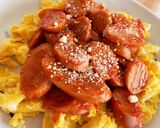 魚肉ソーセージでおかず☆ケチャップ炒め作り方8写真