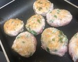 鶏ひき肉の大葉チーズインバーグ作り方2写真