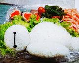 寝そべるベイマックス♪♪キャラ弁♪♪作り方3写真
