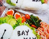 寝そべるベイマックス♪♪キャラ弁♪♪作り方4写真