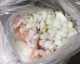 玉ねぎと鶏ひき肉の焼売風味揚げ♡作り方1写真