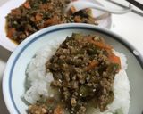 簡単　ピーマンとひき肉の回鍋肉風　ピリ辛作り方7写真