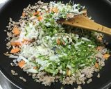簡単　ピーマンとひき肉の回鍋肉風　ピリ辛作り方4写真