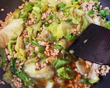 レタスと挽肉の中華炒め#大量消費#丼ぶり作り方7写真