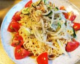 さっぱり♪ツナ入り酢の物の冷やしラーメン作り方6写真