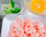 お弁当に！ブロッコリーと小海老の卵炒め作り方1写真