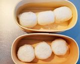 丸型♡俵型ニコちゃんおにぎり弁当作り方1写真