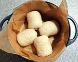鋳物鍋を使って丸型食パン(全粒粉入り)作り方7写真