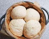 鋳物鍋を使って丸型食パン(全粒粉入り)作り方8写真