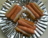 お弁当に!ポークビッツの竹輪巻き作り方3写真