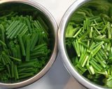 わけぎの卵とじ作り方1写真