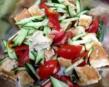 高野豆腐の唐揚げ リメイクマヨサラダ作り方1写真